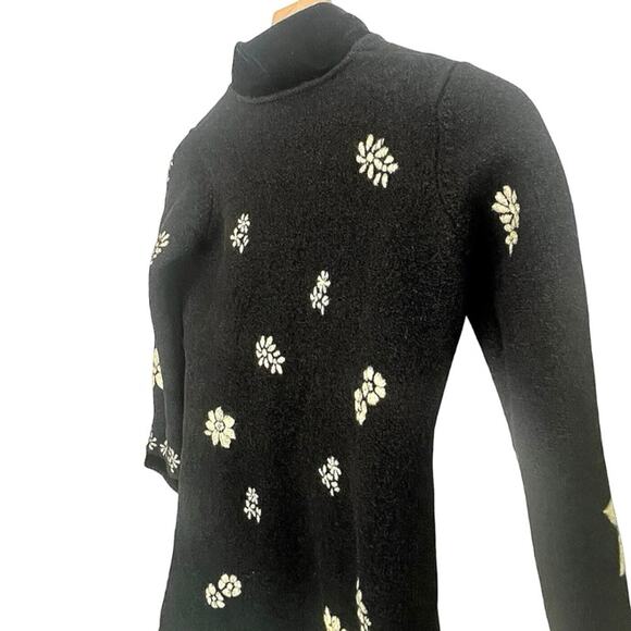 ANTHRO Odille Wool Floral Coat - OG Y2K Version - Plazacore Artsy Granny - HTF - Picture 4 of 7